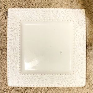 Bianca Leaf Square Plate Dinner Set